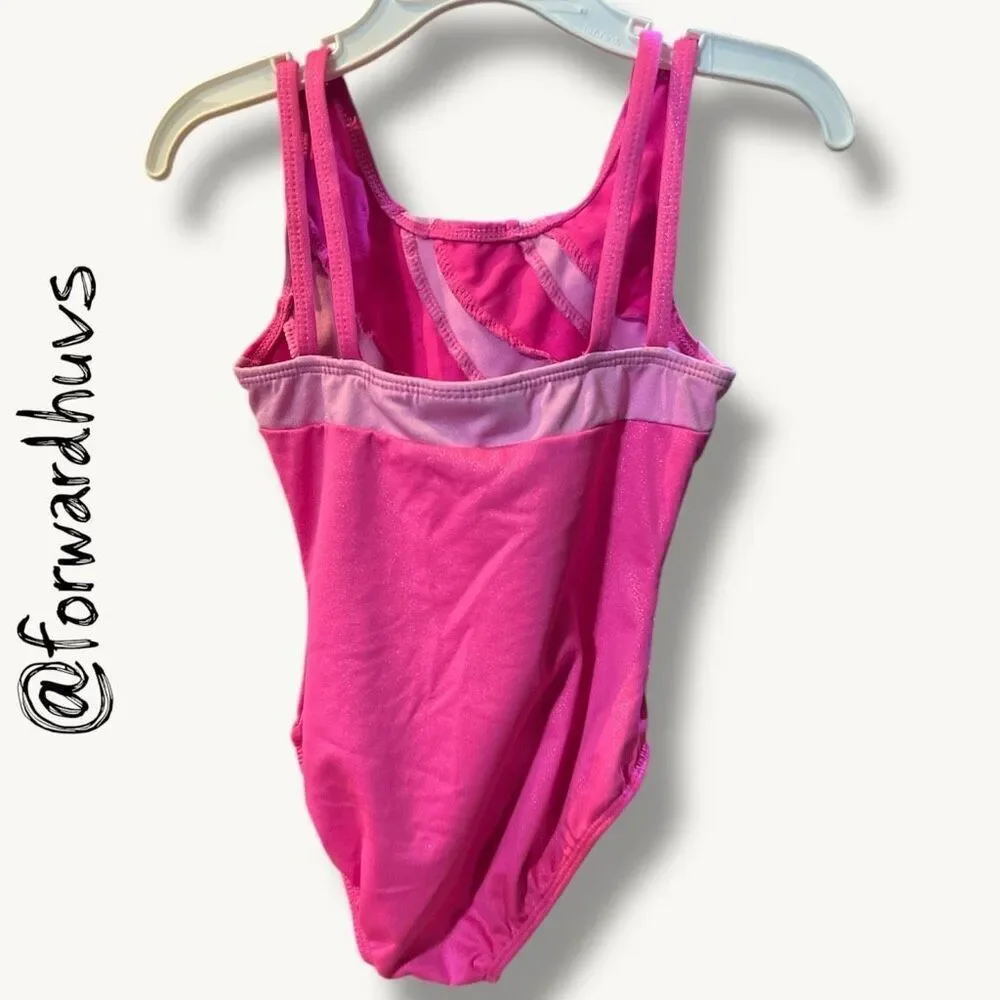 Freestyle by Danskin Pink Gymnastics Leotard 4/5